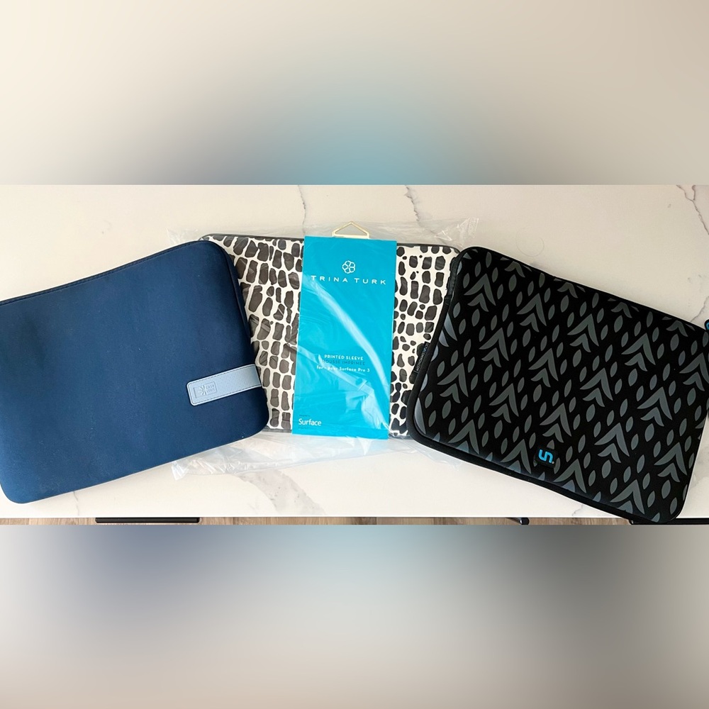 NEW Lot 3 Laptop Sleeves: Case Logic, Trina Turk, Uncommon